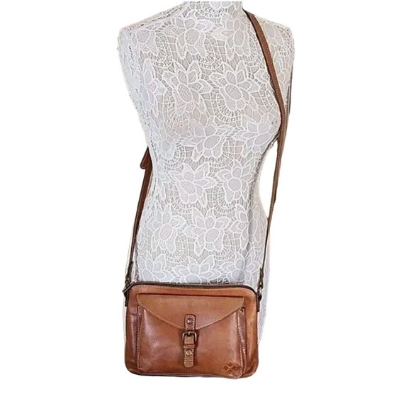 Patricia Nash Leather Shoulder Bag Gorgeous cognac colored leather with an adjus - Picture 2 of 11
